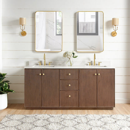 Oza Bath Vanity with Quartz Stone Top without Mirror