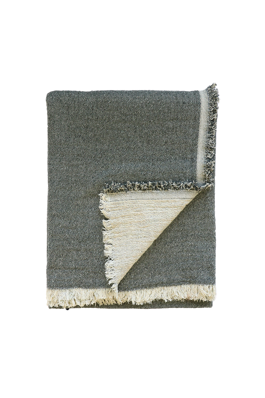 Baya Papyrus Throw - Olive