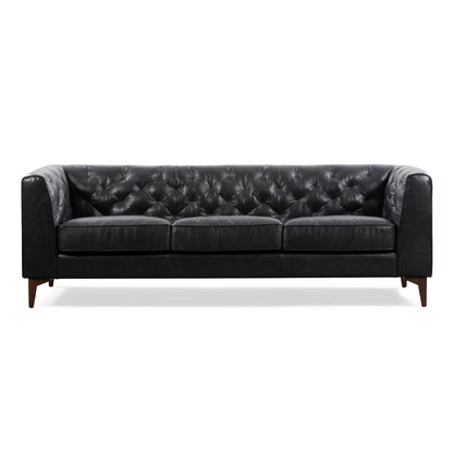 Poly & Bark Essex 89 Sofa - Full Grain Genuine Italian Leather