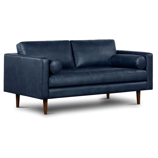 Poly & Bark Napa 72 Apartment Sofa - Full Grain Genuine Italian Leather