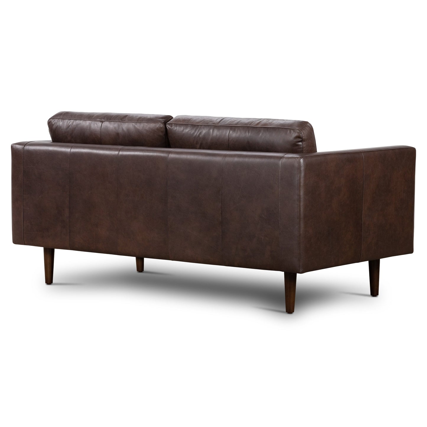 Poly & Bark Napa 72 Apartment Sofa - Full Grain Genuine Italian Leather