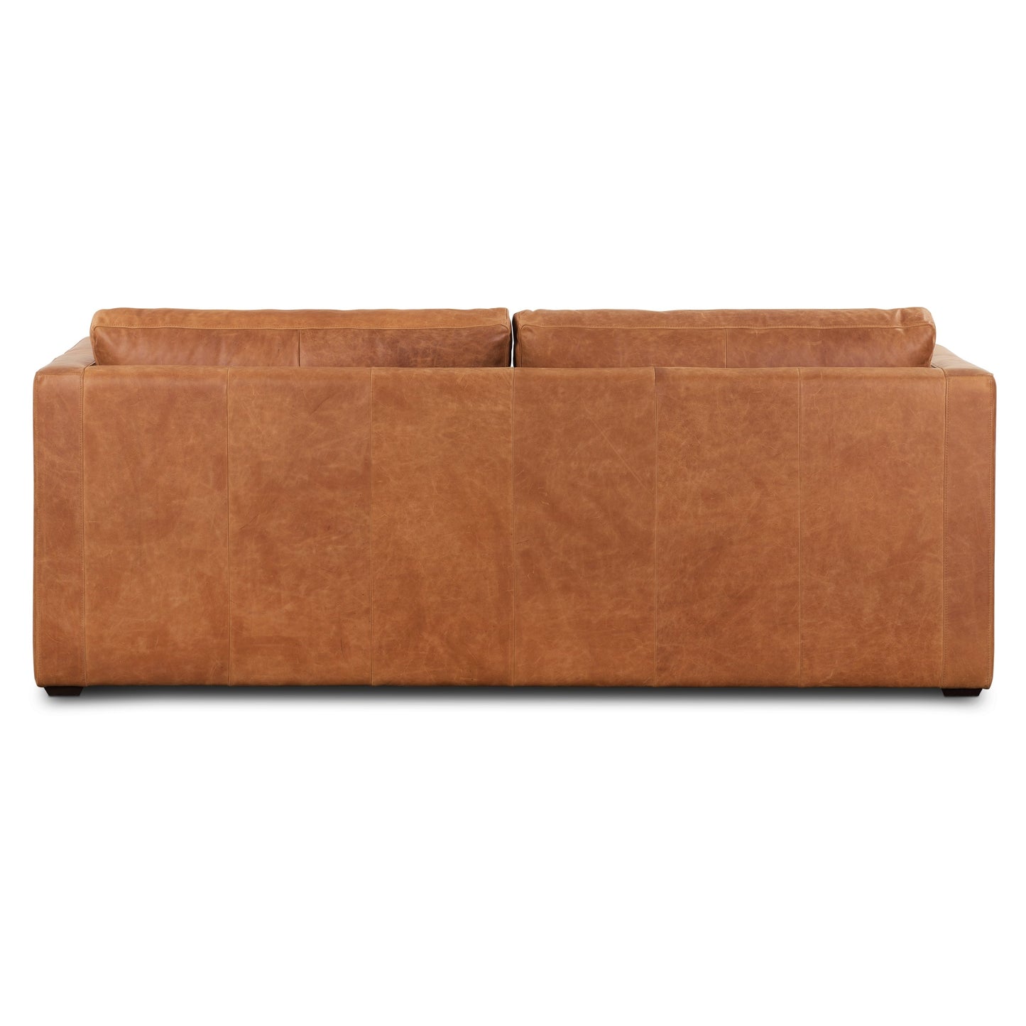 Poly & Bark Napa 82 Leather Pull-Out Convertible Sleeper Sofa - Full Grain Genuine Italian Leather