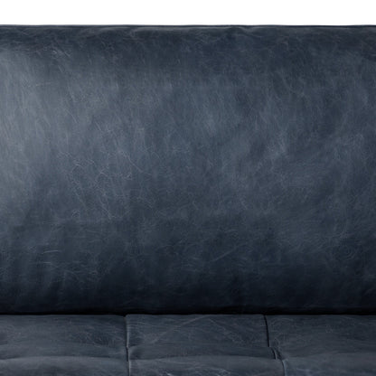 Poly & Bark Napa 82 Leather Pull-Out Convertible Sleeper Sofa - Full Grain Genuine Italian Leather