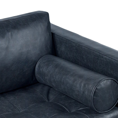 Poly & Bark Napa 82 Leather Pull-Out Convertible Sleeper Sofa - Full Grain Genuine Italian Leather