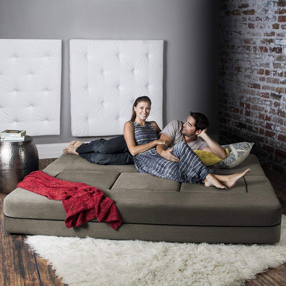 Porch & Den California King Convertible Sleeper Sofa and Ottomans