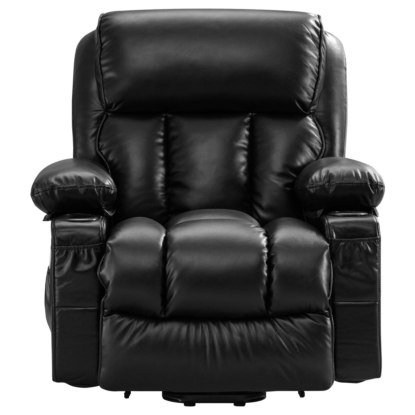 Power Electric massage lift lounge chair, suitable for the elderly, with heating and vibration functions, PU leather with USB, c