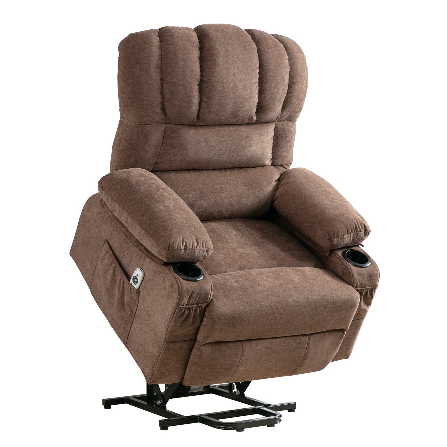 Power Electric massage lift lounge chair, suitable for the elderly, with heating and vibration functions, PU leather with USB, c