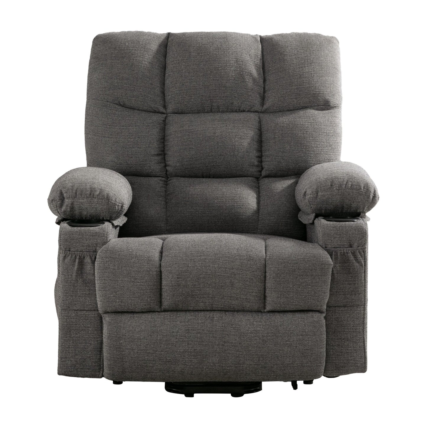 Power Electric massage lift lounge chair, suitable for the elderly, with heating and vibration functions, PU leather with USB, c