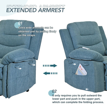 Power Lift Chair with Adjustable Massage and Heating Function