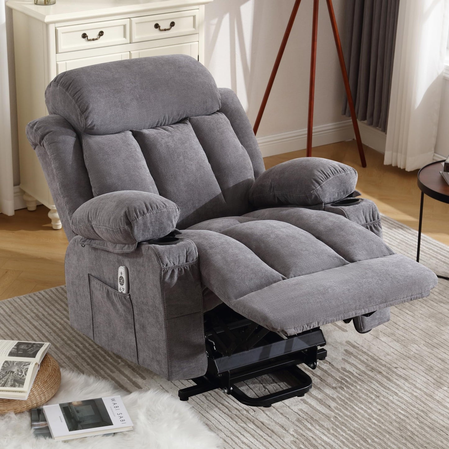 Power Lift Chairs Recliners, Heat  Massage, USB Port, Remote Control