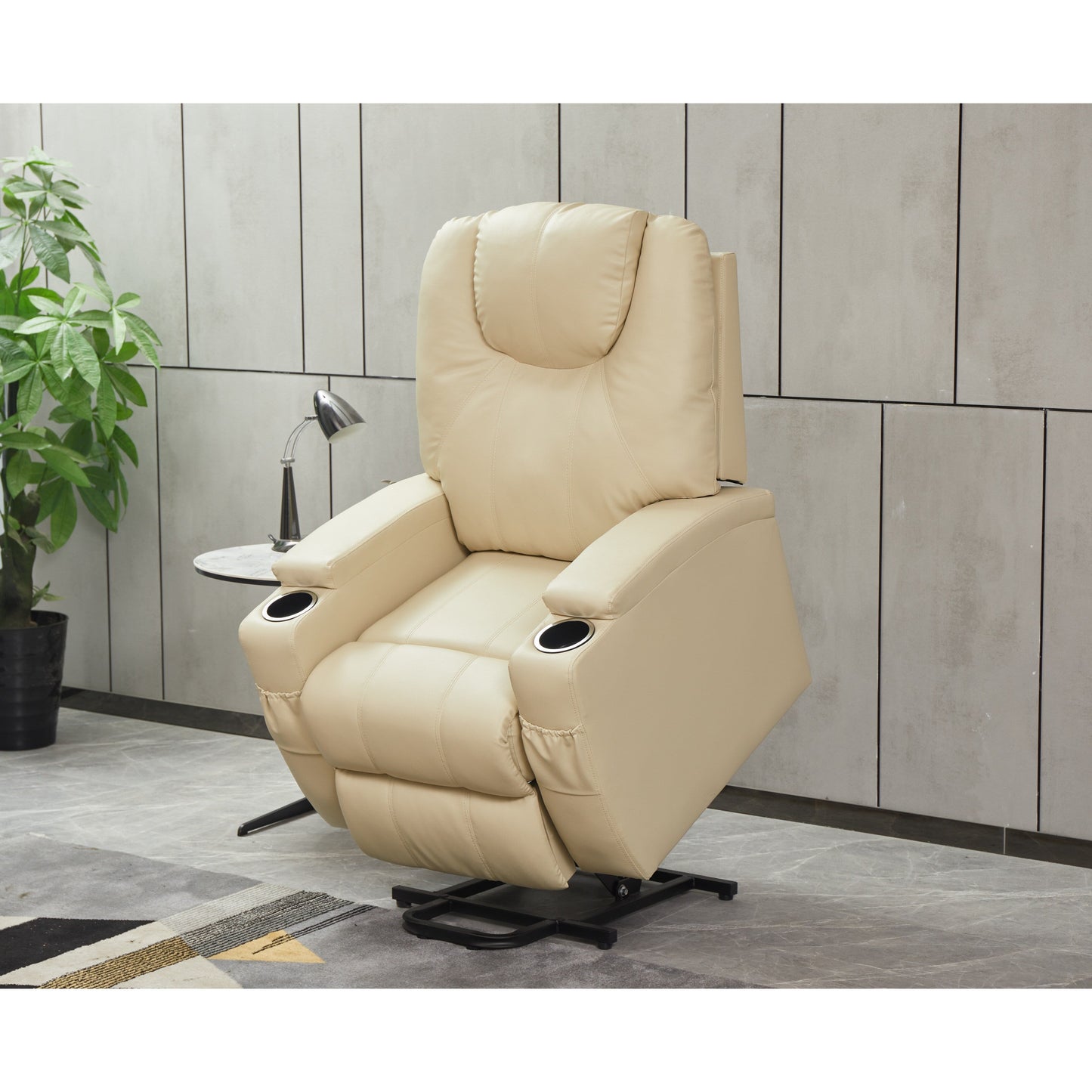 Power Lift Recliner Chair PU Leather for Elderly