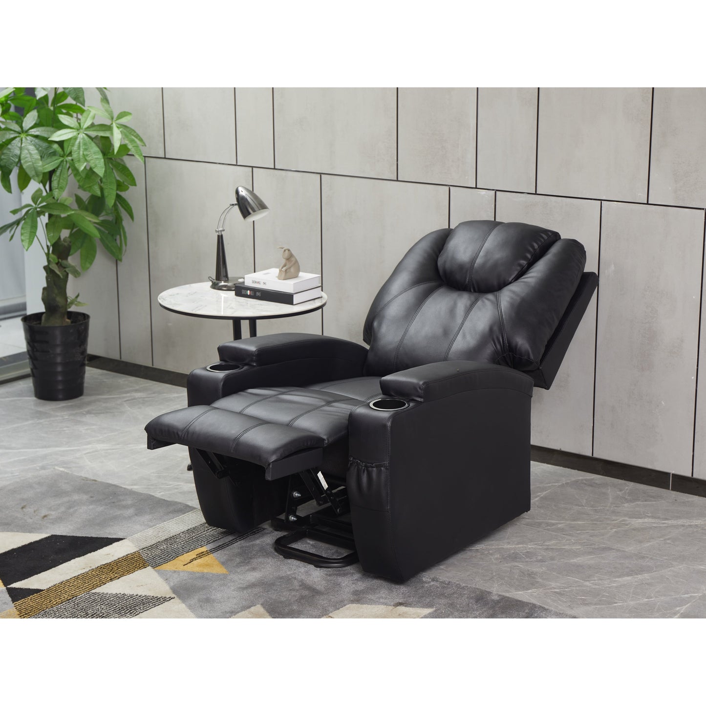 Power Lift Recliner Chair PU Leather for Elderly