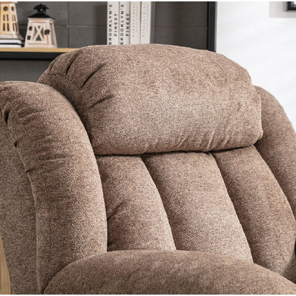 Rocker Recliner Chair Oversized Manual 360° Swivel Recliners for Living Room