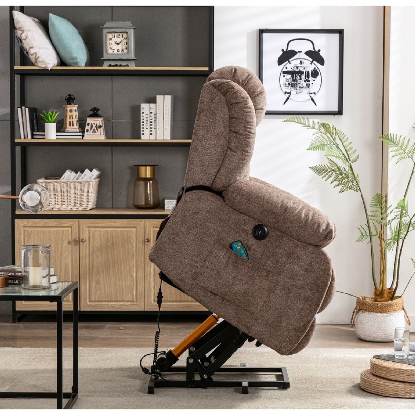 Rocker Recliner Chair Oversized Manual 360° Swivel Recliners for Living Room