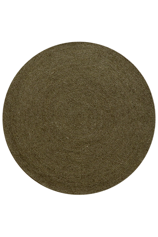 Baya Tairua 180 cm Wool Round Rug - Moss Green