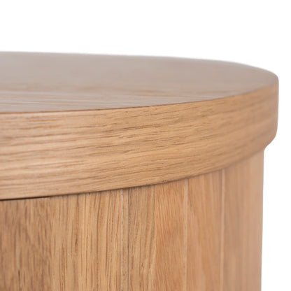 Cambrio Bedside Table - Knotty Oak