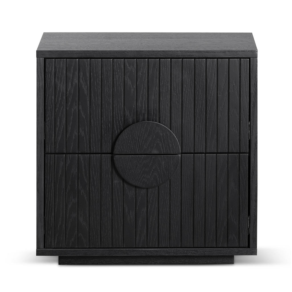 Curtis Bedside Table - Black Oak