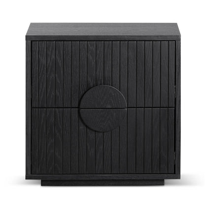 Curtis Bedside Table - Black Oak
