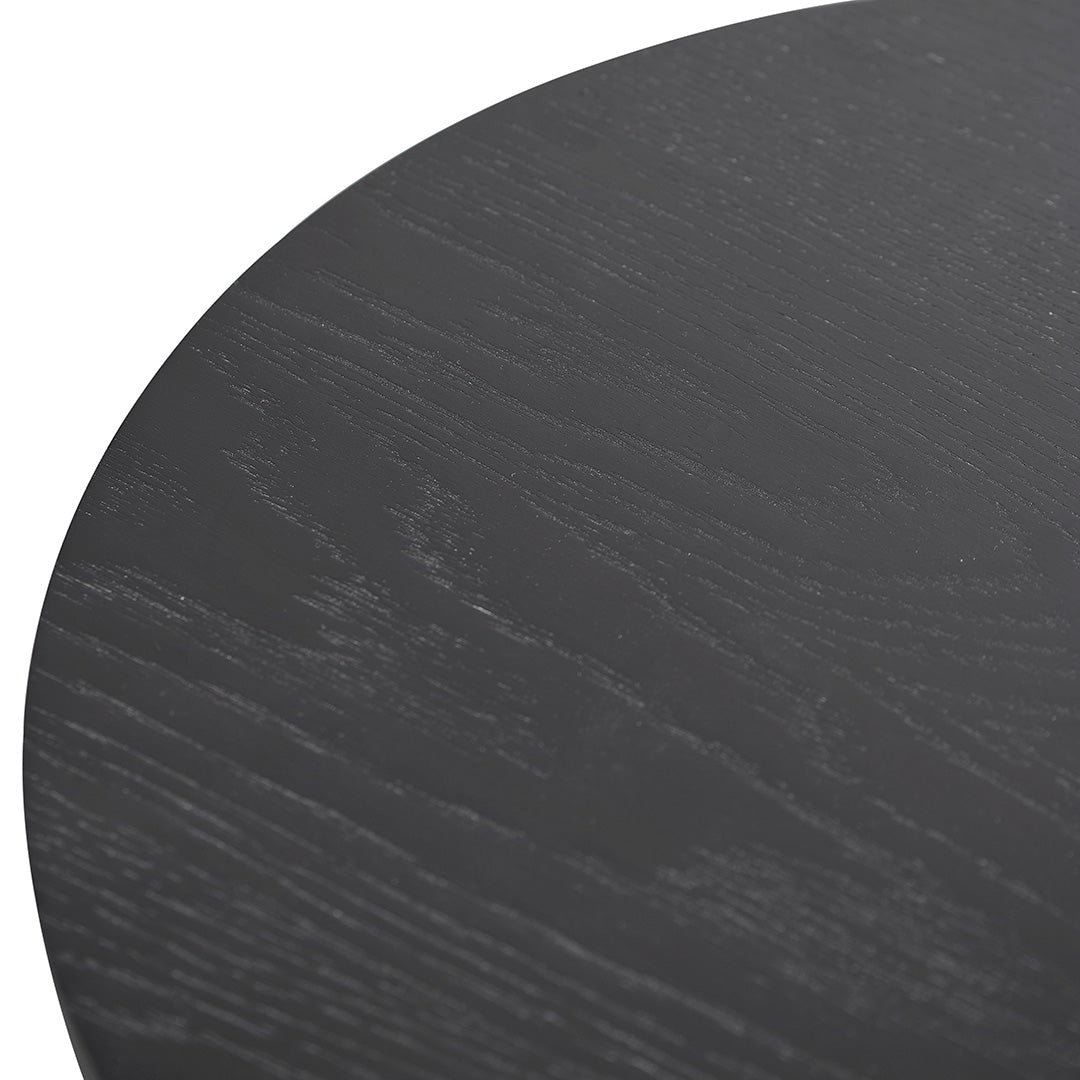 Dania Round Side Table - Full Black
