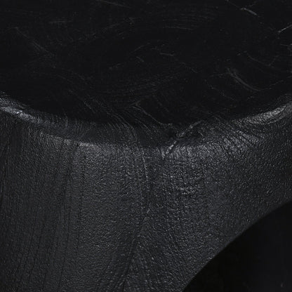 Antica 40cm Round Side Table - Full Black