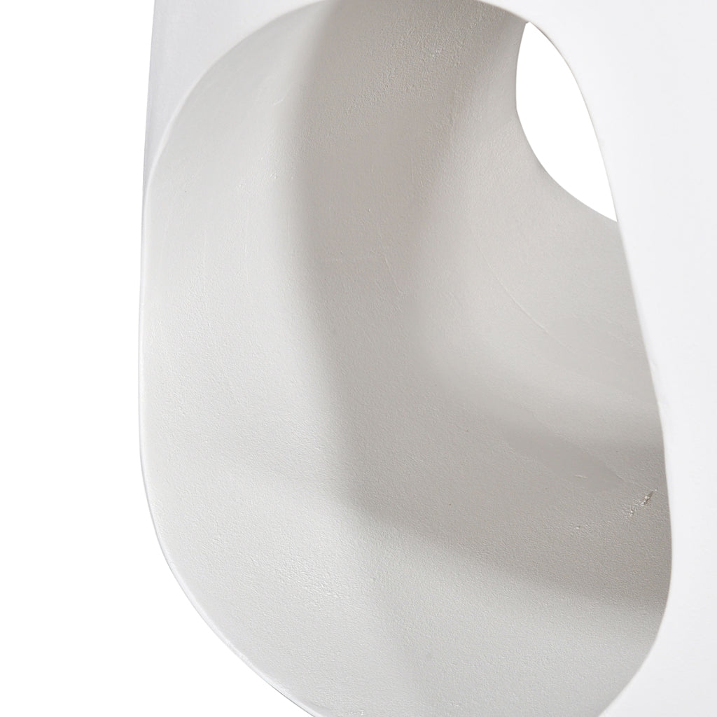 Baldini 32cm Round Side Table - White