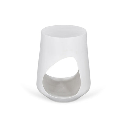 Baldini 32cm Round Side Table - White