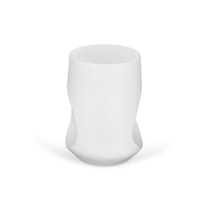 Baldini 32cm Round Side Table - White