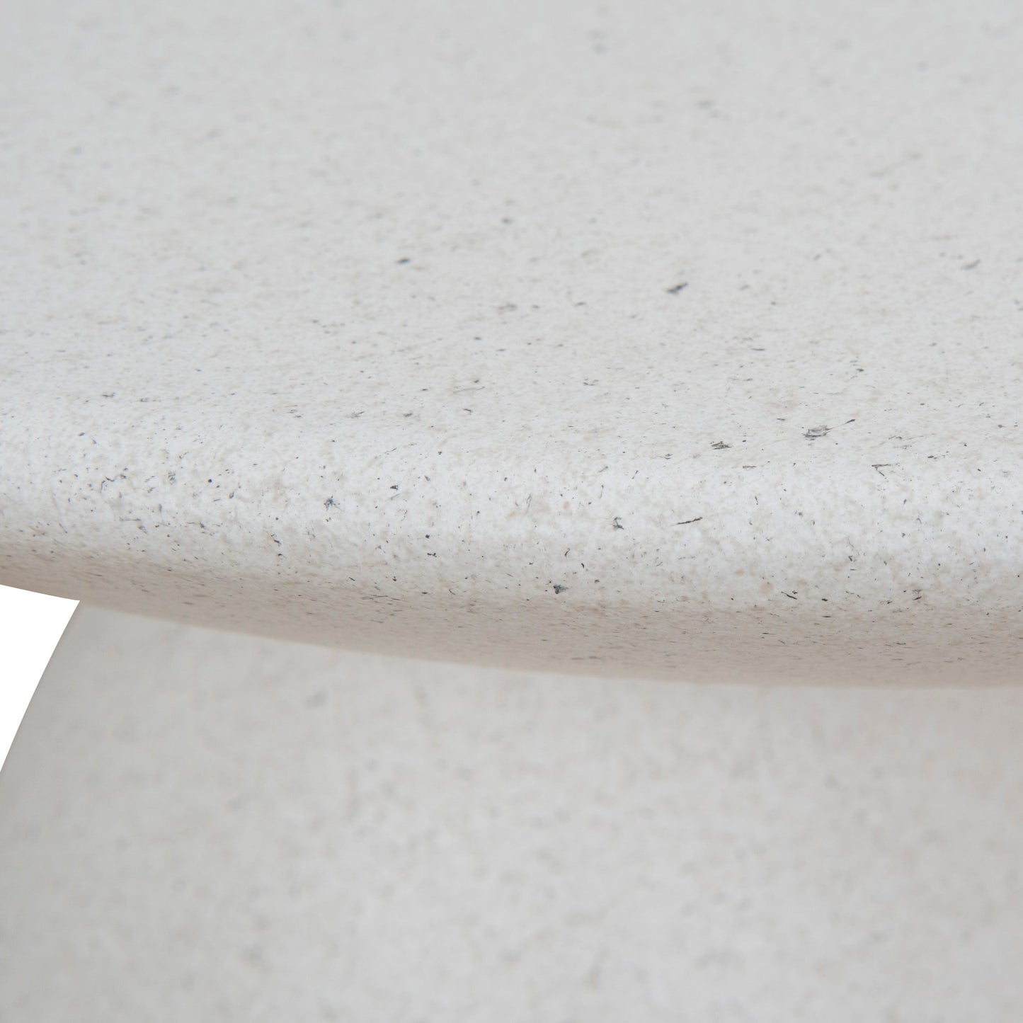Almas 60cm Fibre Glass Side Table - White