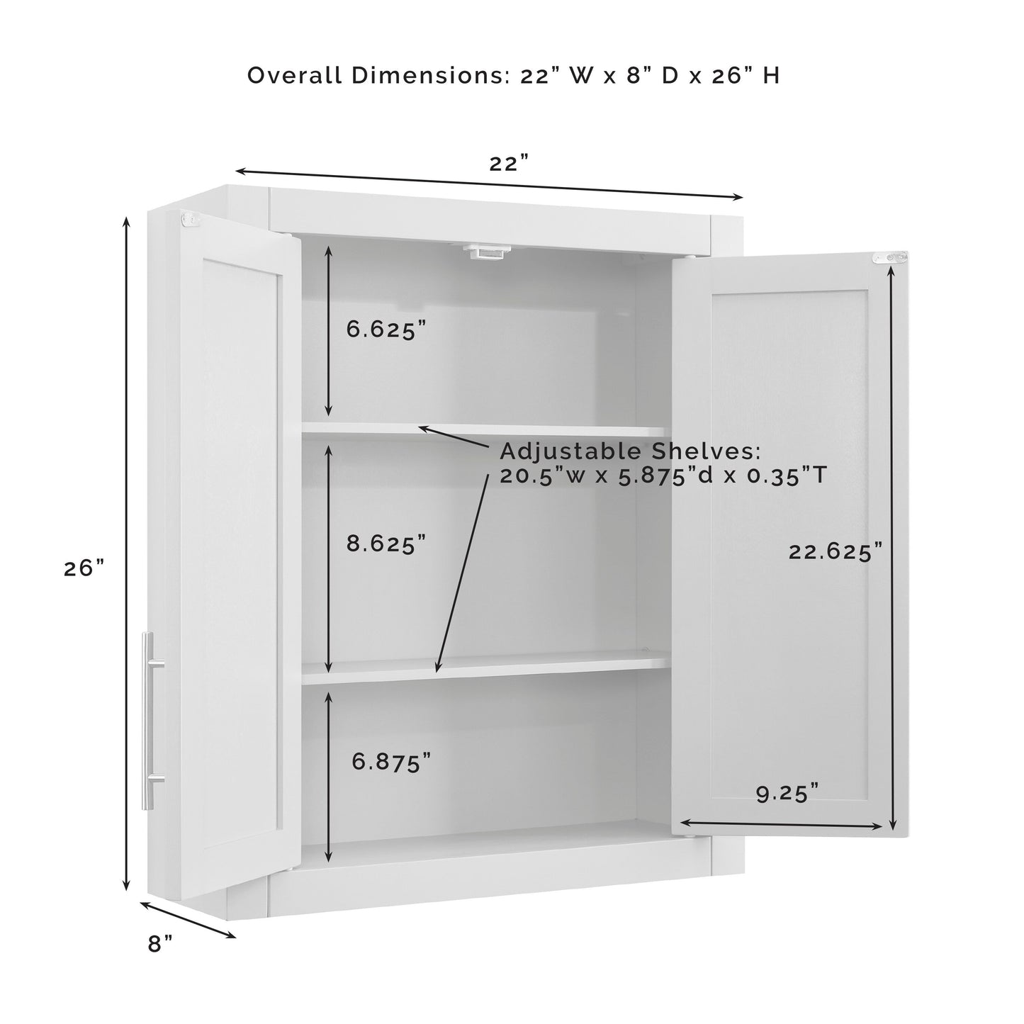 Crosley Savannah Wall Cabinet