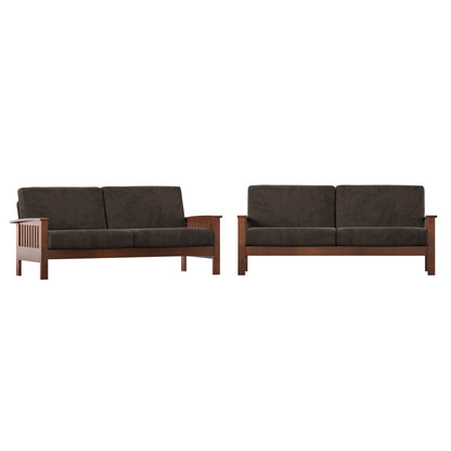 Sigulda Mission-Style Wood Sofa
