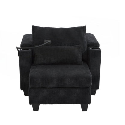 Sofa Chair Sofa Bed Corduroy Sleeper Sofa with USB Ports