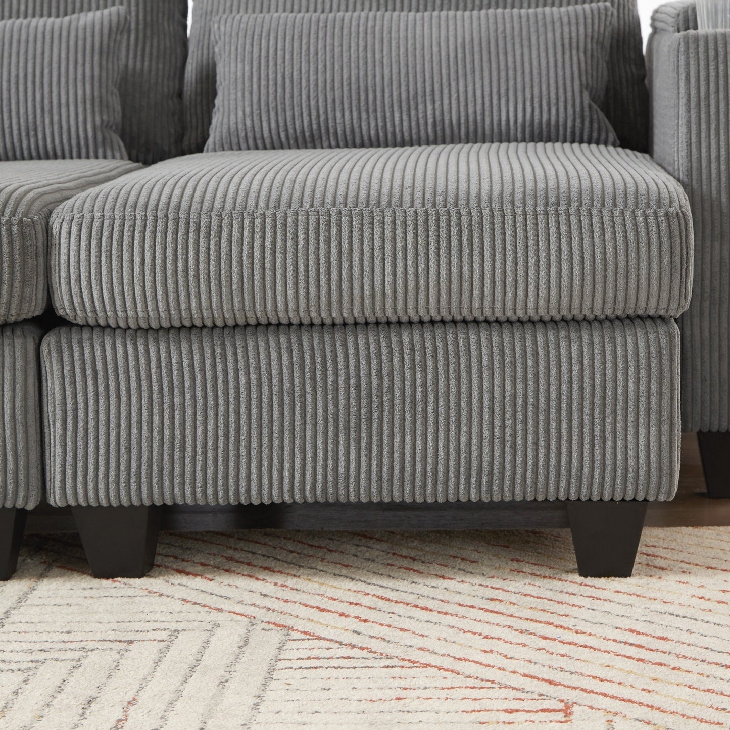 Sofa Chair Sofa Bed Corduroy Sleeper Sofa with USB Ports
