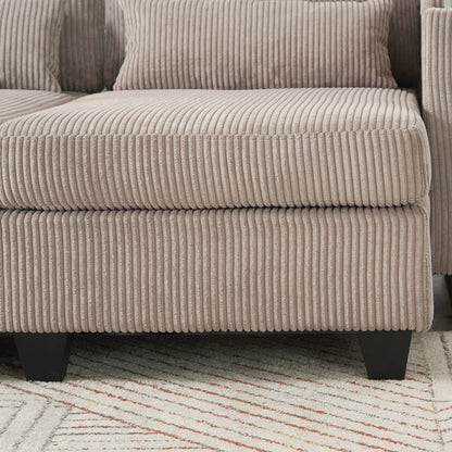 Sofa Chair Sofa Bed Corduroy Sleeper Sofa with USB Ports