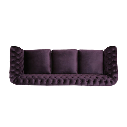 Somerville Chesterfield Tufted Velvet Sofa by Christopher Knight Home