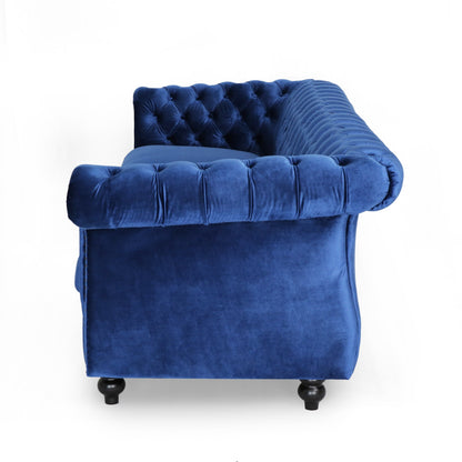 Somerville Chesterfield Tufted Velvet Sofa by Christopher Knight Home