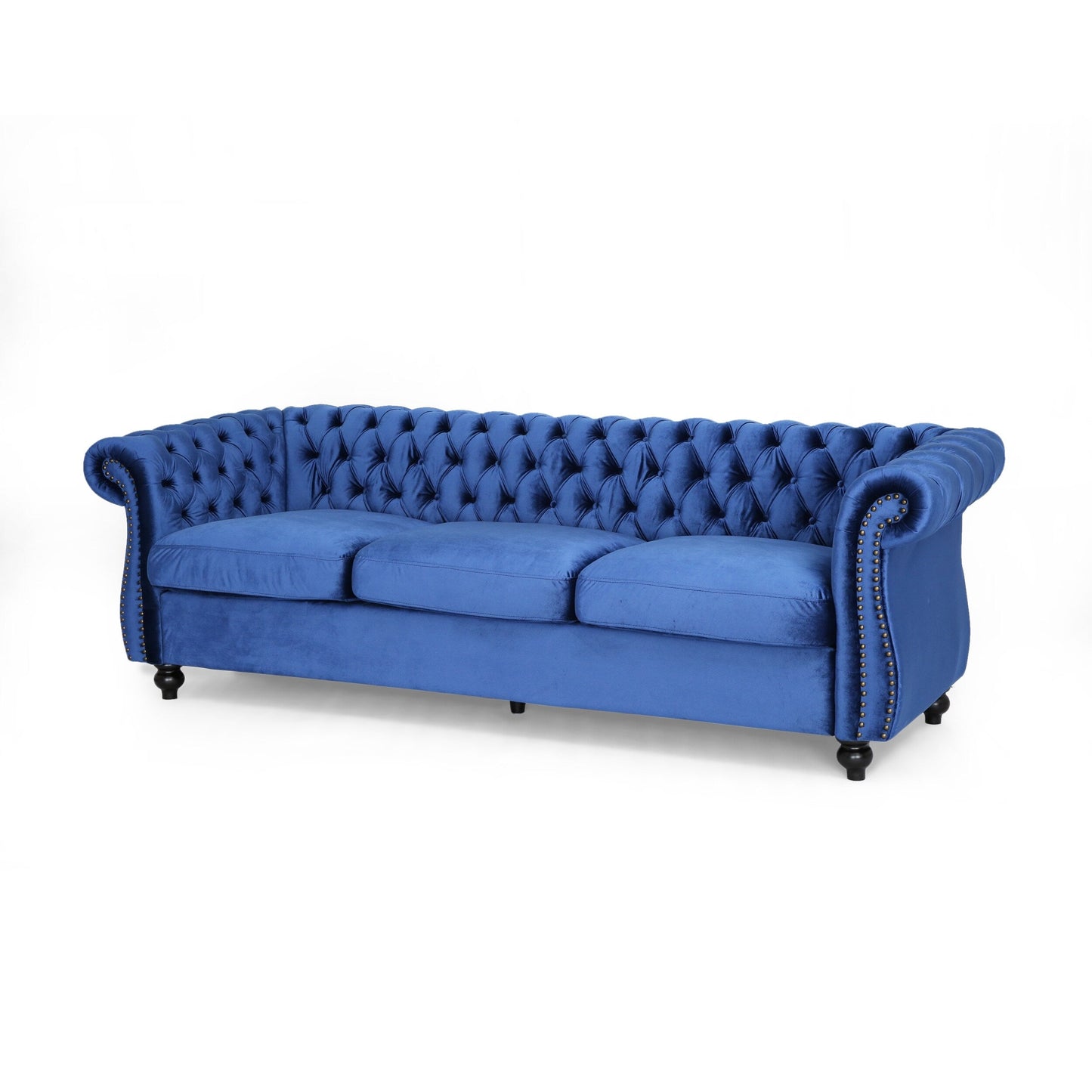 Somerville Chesterfield Tufted Velvet Sofa by Christopher Knight Home