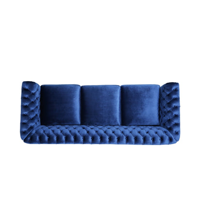 Somerville Chesterfield Tufted Velvet Sofa by Christopher Knight Home