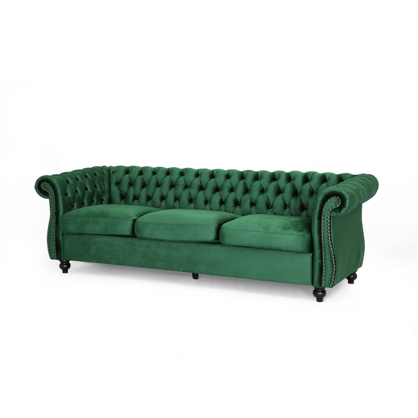 Somerville Chesterfield Tufted Velvet Sofa by Christopher Knight Home