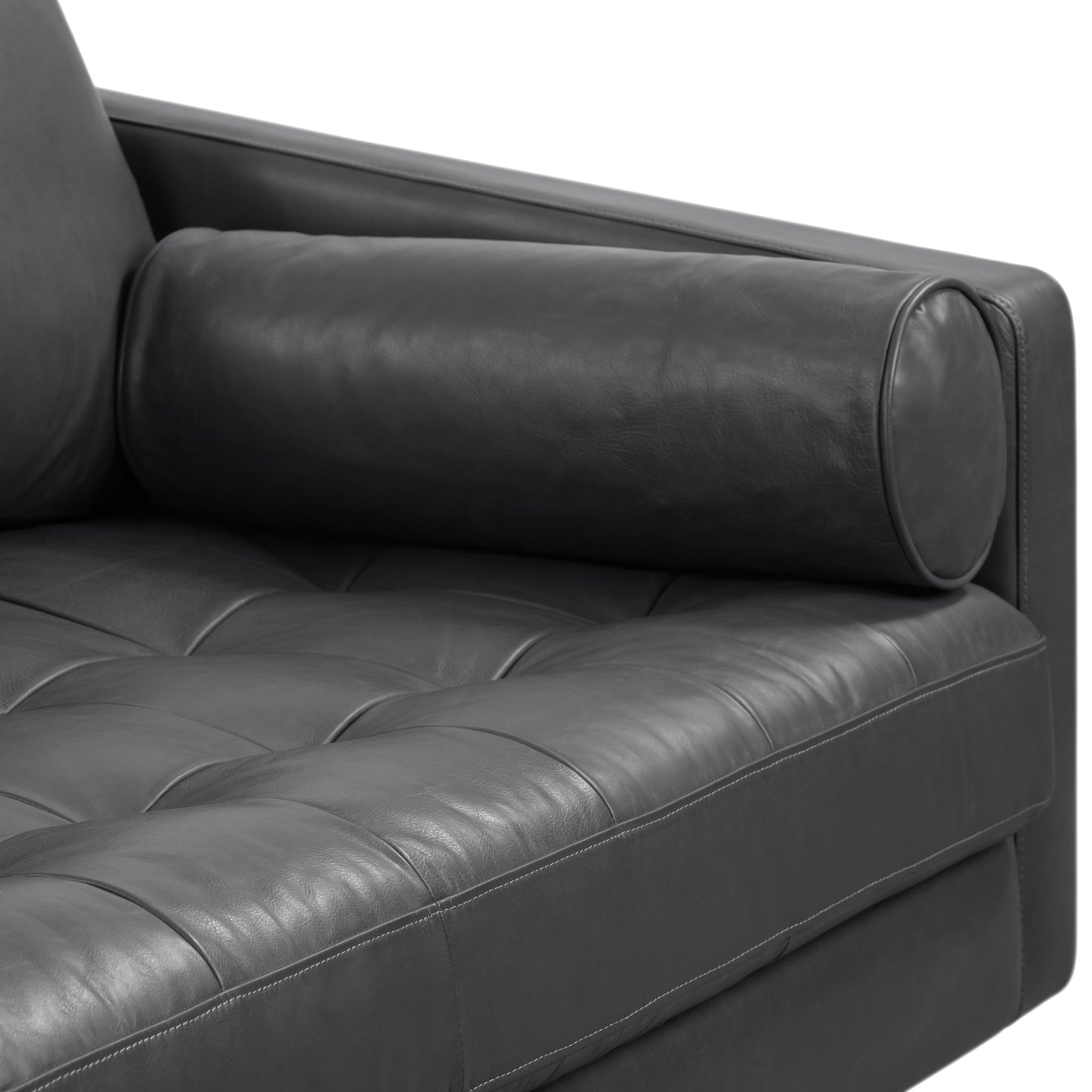Poly & Bark Napa 72 Apartment Sofa - Full Grain Genuine Italian Leather