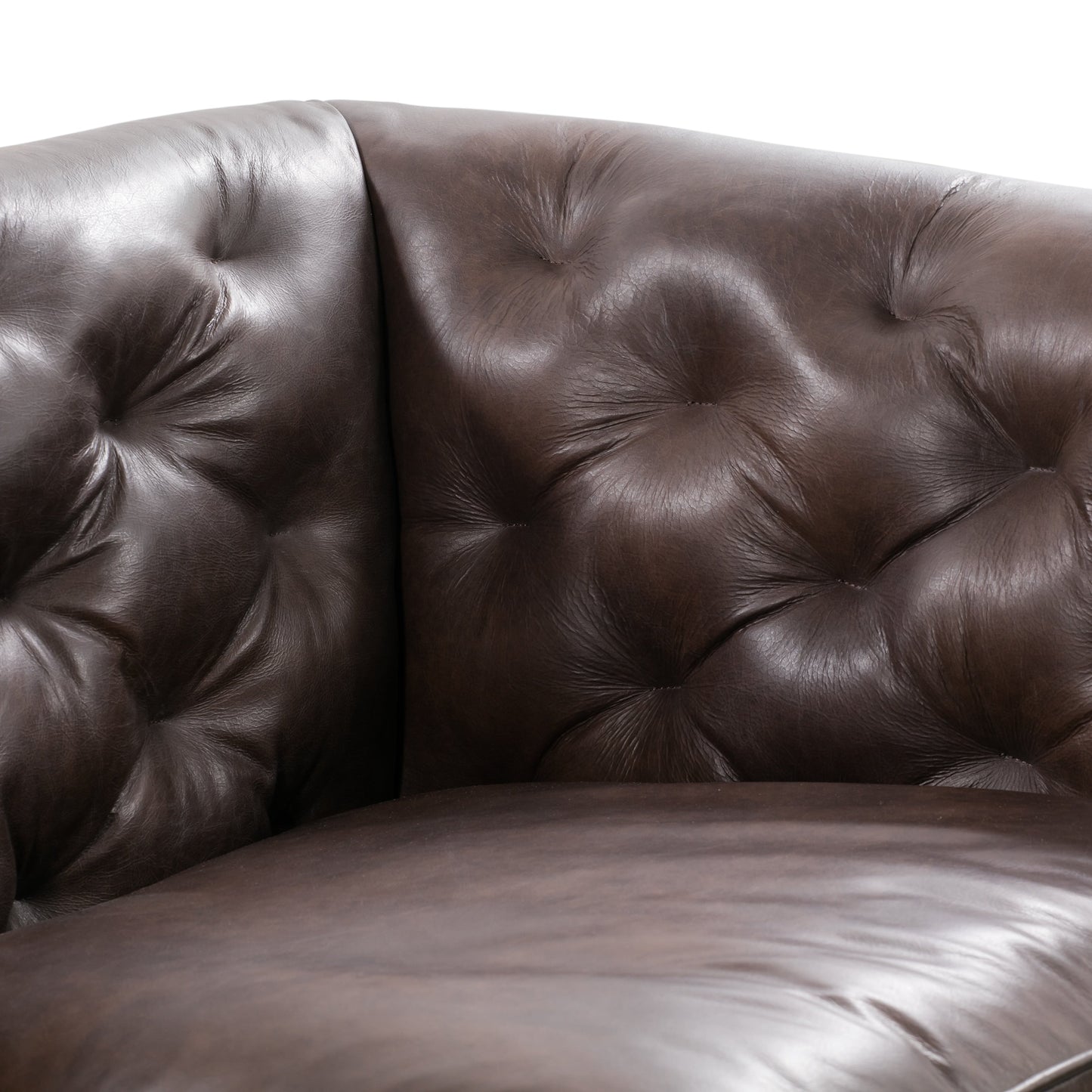 Poly & Bark Essex 89 Sofa - Full Grain Genuine Italian Leather