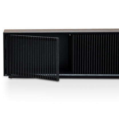 Dahlia 2m Wooden TV Entertainment Unit - Black