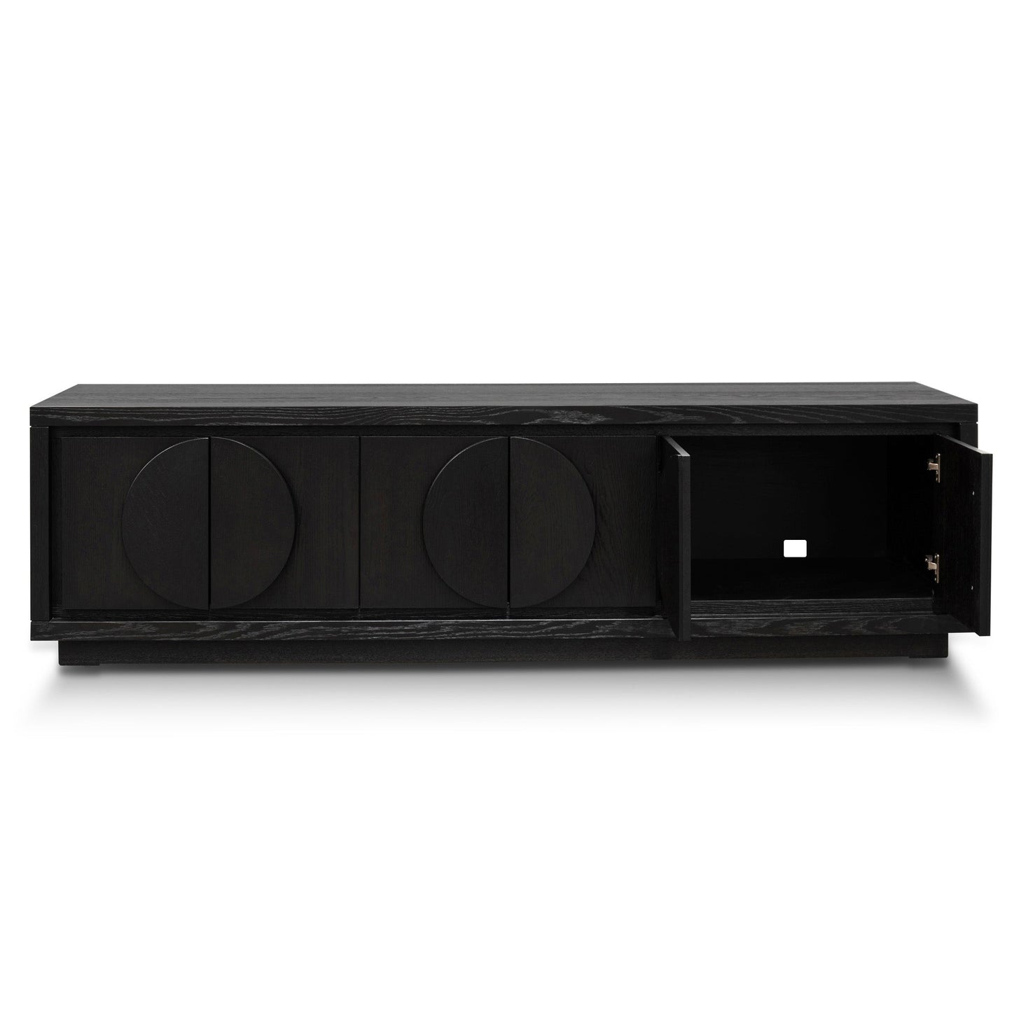 Bonnie 2m Wooden TV Entertainment Unit - Textured Espresso Black