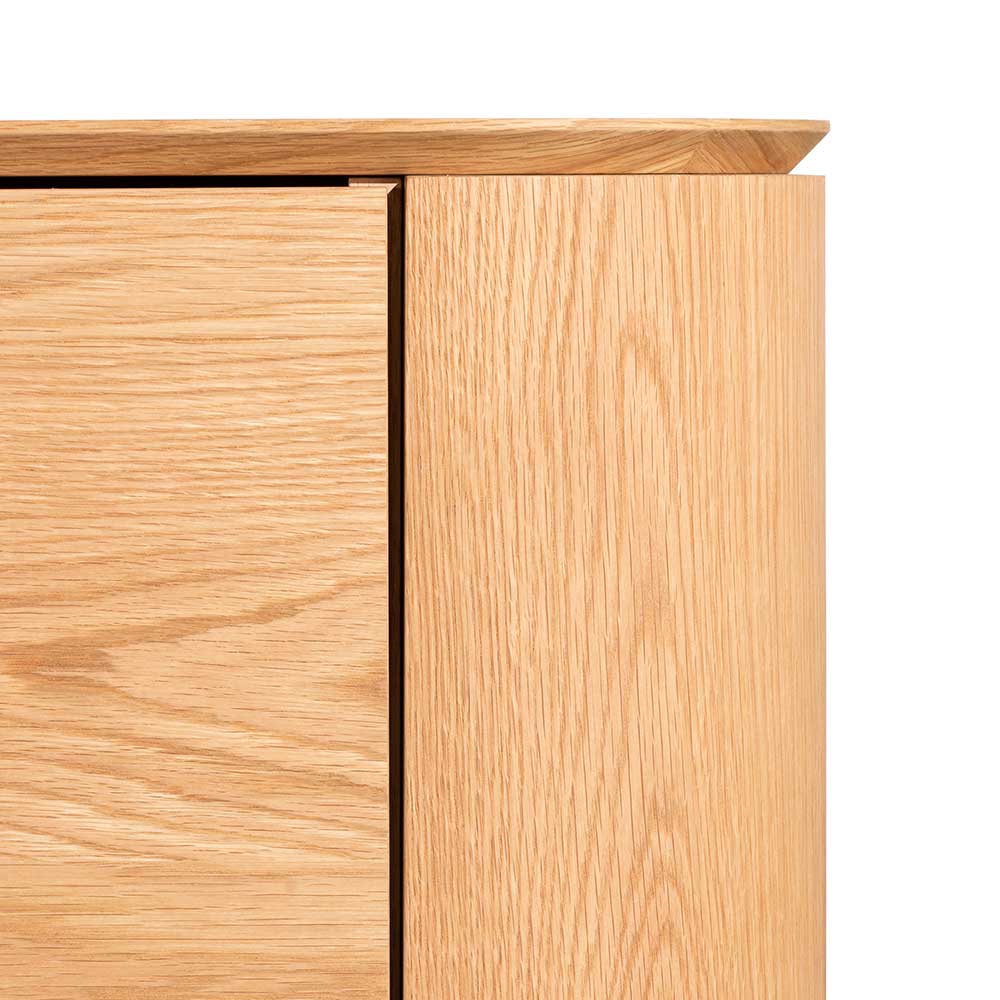 Curve 2.4 TV Entertainment Unit - Natural Oak