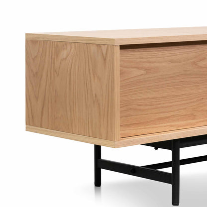Christie 2.1m Wooden Entertainment TV Unit - Natural