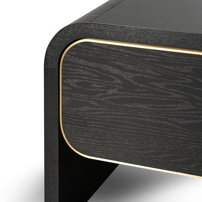 Boran 2m TV Entertainment Unit - Textured Espresso Black
