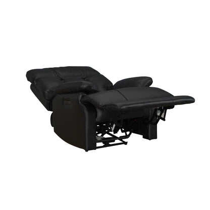 Top Grain Leather Power Recliner Chair Adjustable Headrest Extendable Footrest Zero Gravity Recliner