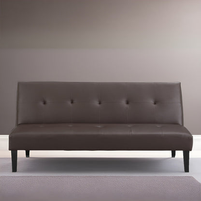 Ultimate Futon Sofa Collection: Futon Sofa with Armrest and Cupholders, Button Tufted Sofa with Wooden Legs