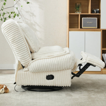 Versatile Corduroy Recliner Sofa for Relaxation and Comfort