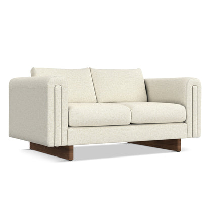 WYNDENHALL Drayton 61 inch Wide Contemporary Loveseat Sofa in Tightly Woven Performance Fabric - Â 61 W x 38 D x 30 H