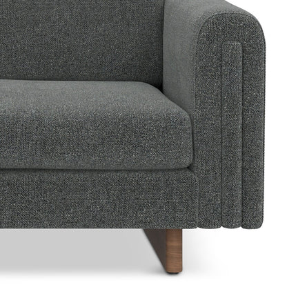 WYNDENHALL Drayton 61 inch Wide Contemporary Loveseat Sofa in Tightly Woven Performance Fabric - Â 61 W x 38 D x 30 H